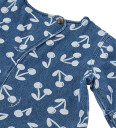 LIEWOOD Cherry Blossom / Medium Blue Denim Angelica Ss Printed Denim Kjole 98
