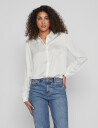 Vila Viellette Satin L/S Shirt Noos White 44