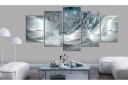 Bilde Sparkling Dandelions 5 Parts Blue Wide 200x100 Artgeist sp. z o. o.