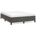  Sengeramme uten madrass mørkegrå 135x190 cm Double fløyel