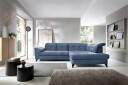 Inferne 5 seters Sofa med Sjeselong   Mørkeblå