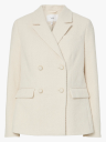 Y.A.S Petra Long Sleeve Boucle Blazer Hvit 38