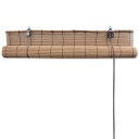 vidaXL Rullegardiner brun bambus 140 x 160 cm
