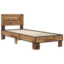  Sengestamme med hodegatt Gammelt tre 80 x 200 cm Konstruert tre