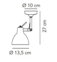 Rotaliana Luxy H0 Vegglampe/Taklampe Alu/Blank Hvit