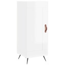 Skjenk høyglans hvit 34,5x34x90 cm konstruert tre
