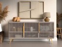 Mireva skjenk 180 cm - beige, gull