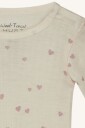Hust & Claire Bocel ull/lyocell body hjerter - ecru