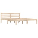 vidaXL Sengeramme heltre furu 150x200 cm 5FT King Size