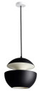 Here Comes The Sun Taklampe Sort & Hvit Ø25 cm