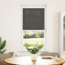  plisségardin sort 65x100 cm Stoff Bredde 64,4 Polyester