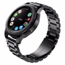 Universell Smartklokke Rustfritt Stål Strap 22mm Svart
