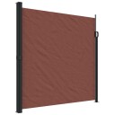 Uttrekkbar sidemarkise brun 200x500 cm