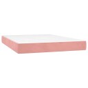 vidaXL Madrass med pocketfjær 140 x 220 cm Rosa