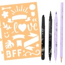 TOPModel Colouring Book Set Handlettering 0412158