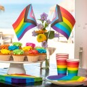 Boland Party Partners Håndflagg Pride Progress 6-pakning 44663