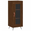 vidaXL Skjenk brun eik 34,5x34x90 cm konstruert tre