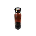 Kegland Oxebar 20L Amber PET Keg Polymer fat med ball lock tilkoblinger