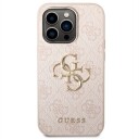 Guess 4G Big Metal Logo iPhone 14 Pro Max Hybrid-deksel Rosa