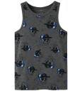 Name It Dark Grey Melange Nkmtank Topp 2P Dark Grey Mel Skull Noos 86