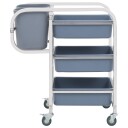  Kjøkkenvogn med plastbeholdere 82x43,5x93 cm 50918
