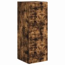  TV Veggskap Veggmontert Røkt eik 30 x 31 x 80 cm Konstruert tre