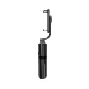 Tech-Protect L02S Selfie Stick med Stativ & Bluetooth - Svart