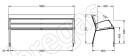 Parkbenk Citymax Elegance Støpejern 180x79x60cm