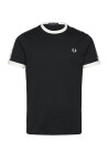 Fred Perry Taped Ringer T-Shirt - Black - XXL