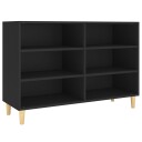 vidaXL Skjenk svart 103,5x35x70 cm sponplate