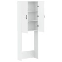 vidaXL Toalett skap HAARLEM Hvit 66 x 25,5 x 190 cm Konstruert tre