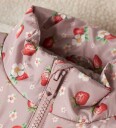 Name It Fleecejakke   Teddy   NmfMinna   Hvitkappegrå/JORDBÆR   Name It   6 år 116   Fleecejakke Beige Rosa