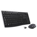 Logitech MK270 Trådløs Tastatur og Mussett QWERTY US Internasjonal Svart