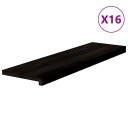  Trappetrinn 16 stk mørkebrun 90x30x2 cm heltre eik