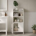 Baderomsskap – 4 hyller 2 dører kompakt design