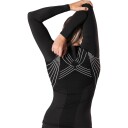 liiteGuard Spine Tech Langermet Baselayer Trenings T skjorte Dame Svart L