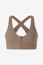 Aim'n Sports BH Ribbed Performance Zipped Brun