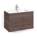 Macro Design Crown Plain/push-open Servantskap 2 Skuff - med Light Servant Brun ask / 80cm 8