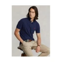 Ralph Lauren Custom Slim Fit Mesh Polo Shirt Navy