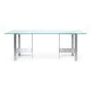 Ferm Living Lager Spisebord 200x90 cm   Glass/Aluminium