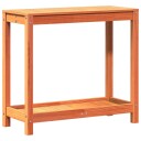  Pottebord med hylle voksbrun 82,5x35x75 cm heltre furu