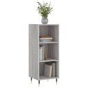 vidaXL Skjenk grå sonoma 34,5x32,5x90 cm konstruert tre