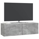  Vegghengt TV skap Betonggrå 98 x 31 x 30 cm Konstruert tre