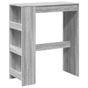  Barbord med stativer grå sonoma 90x40x103,5 cm konstruert tre 8721158386663