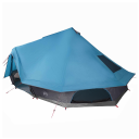 Tipi telt med tak med lagring Blå 680 x 430 x 270 cm taft