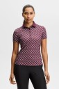 J. Lindeberg Tour Tech Print Polo   CARDI JACQUARD S   WINETASTING   L
