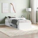 vidaXL Sengeramme hvit 75x190 cm 8721012158016