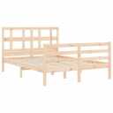 vidaXL Sengeramme med hodegavl 4FT small double heltre