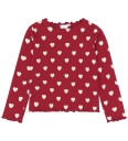 The New Tnholiday Red Heart Rib Night Set   RIO RED AOP TN   146/152