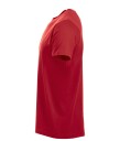 Basic t shirt i rød fra Clique (M)